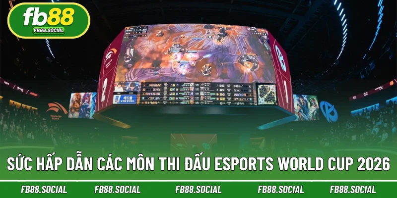 Sức hấp dẫn của các môn thi đấu Esports World Cup 2026